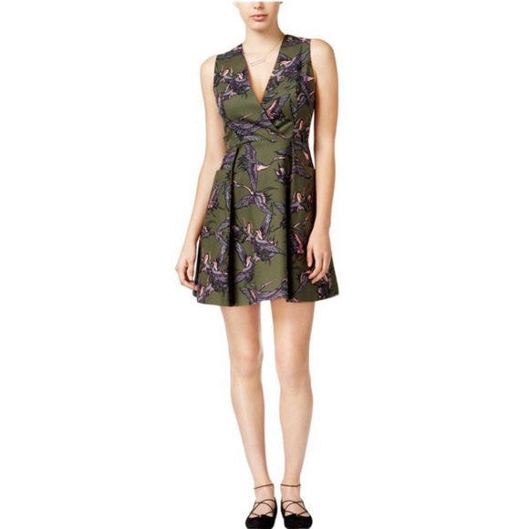 RACHEL Rachel Roy Dresses & Skirts - RACHEL Rachel Roy Olive Floral Mini Dress
